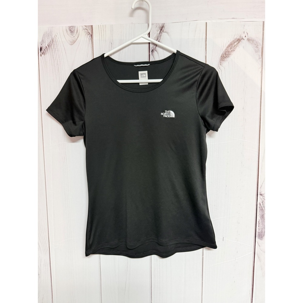 The North Face Womens VaporWick T Shirt Medium Black Performance Tee GUC